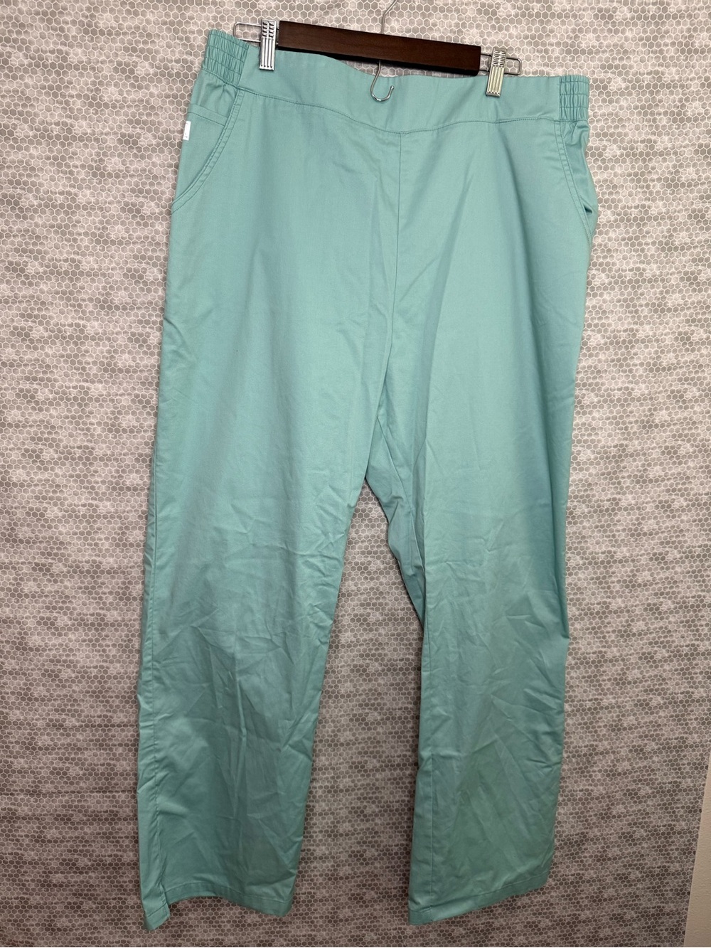 Buttersoft Women's XL Stretch Scrub Teal Bottoms Pants